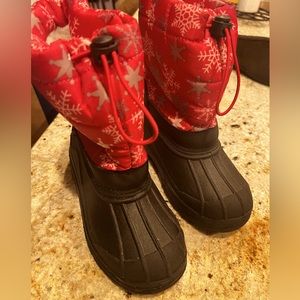 Snow cold weather waterproof boots for kids